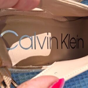 Calvin Klein Cream Heels Elegant Design